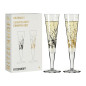 Set 2 calici Champagne Ritzenhoff notte d'oro Set 2 calici Champagne Ritzenhoff notte d'oro
