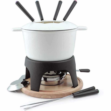 Set fonduta Swissmar Sierra bianco