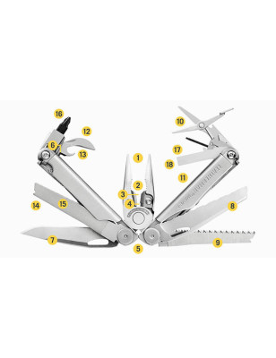 Pinza Multiuso Leatherman Wave Plus 18 utensili. Coltelleria Piva Conselve
