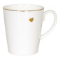 Tazza Konitz cuore d'oro in bone china 600 ml Tazza Konitz cuore d'oro in bone china 600 ml