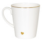 Tazza Konitz cuore d'oro in bone china 600 ml Tazza Konitz cuore d'oro in bone china 600 ml