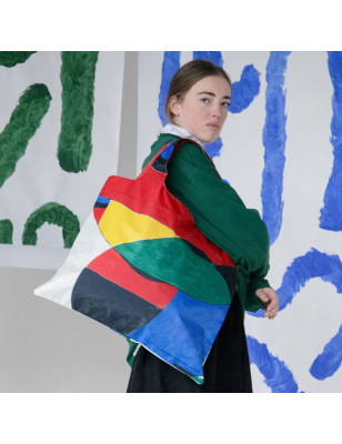 Borsa per spesa riciclata Loqi Bag Giovanna Mirò Uccello e Stella