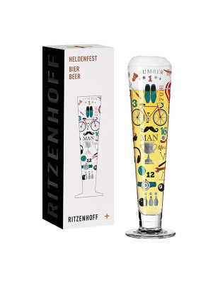 Bicchiere birra Ritzenhoff Heldenfest Kathrin Stockebrand 385 ml