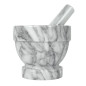 Mortaio in marmo bianco con pestello Cilio 13 cm
