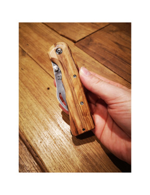 Coltello chiudibile per funghi Fox FX-409 OL con manico in legno di ulivo