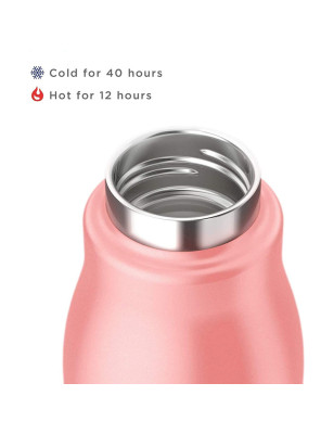 Bottiglia termica Zoku inox corallo 500 ml