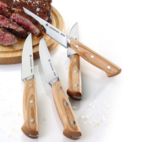Set 4 coltelli bistecca Zassenhaus manico legno. Ideali per regalo