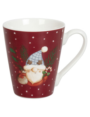 Set 4 tazze mug Konitz Gnomo di natale 340 ml