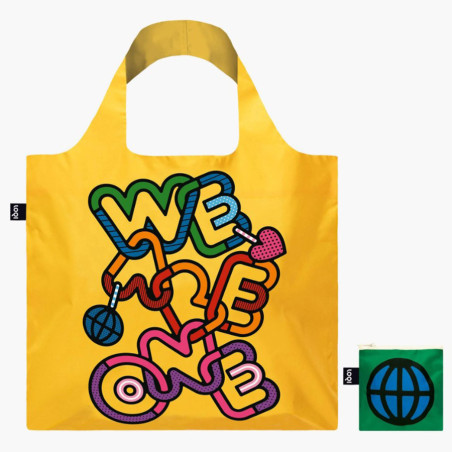 Borsa per spesa shopping Loqi We are one "siamo una cosa sola"