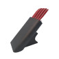 Ceppo Due Cigni wenge 5 coltelli con forbici Ceppo Due Cigni wenge 5 coltelli con forbici