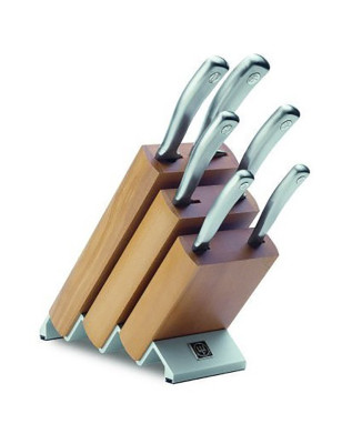 Ceppo coltelli per cassetto Continenta in legno 5 pezzi