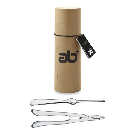 Set 2 pezzi per crostacei in acciaio inox lucido Abert
