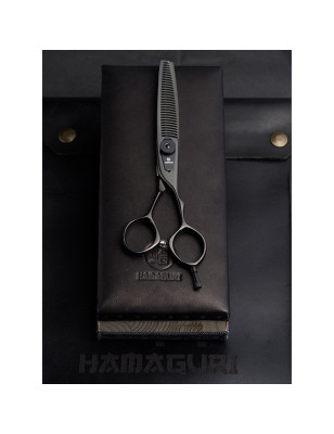 Forbici parrucchiere sfoltire Hamaguri Kuro 30 denti 6 pollici