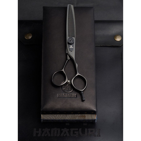 Forbici parrucchiere sfoltire Hamaguri Kuro 30 denti 6 pollici