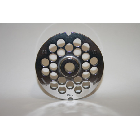 Piastra tritacarne Patrizio acciaio inox modello 22 foro 10