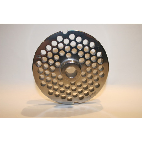 Piastra tritacarne Patrizio acciaio inox modello 32 foro 7