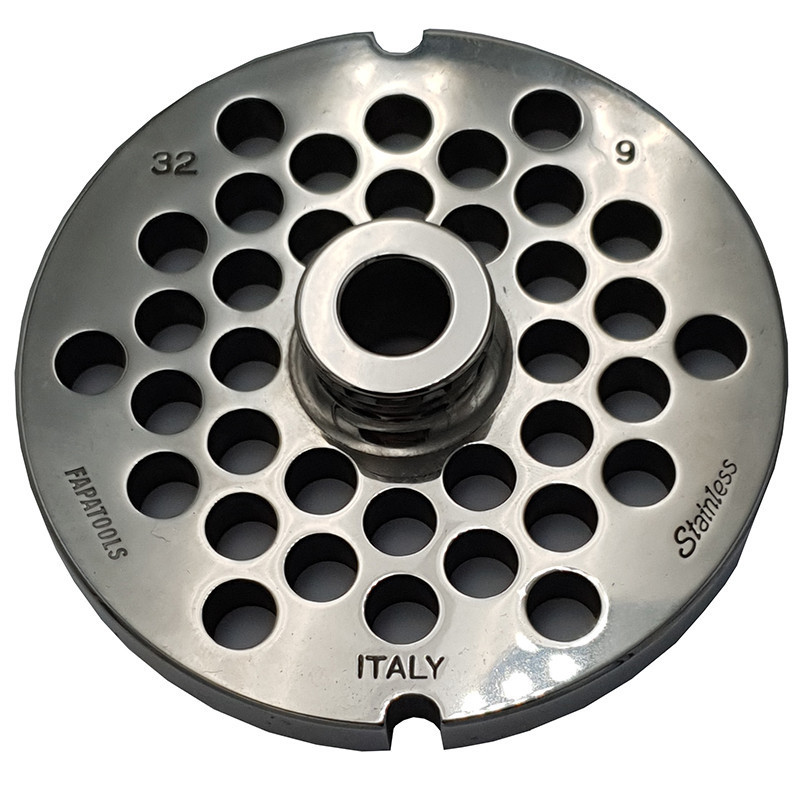 Piastra tritacarne Patrizio acciaio inox modello 32 foro 9 Piastra tritacarne Patrizio acciaio inox modello 32 foro 9
