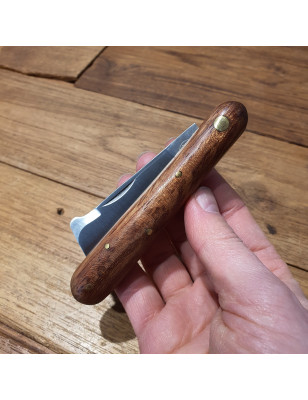 Coltello innesto Due Buoi manico legno di Palissandro 17 cm