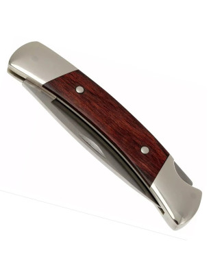 Coltello chiudibile Squire Buck Knife in legno rosso