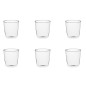 Set 6 Bicchieri acqua Drink Eat Galbiati Milano 380 ml