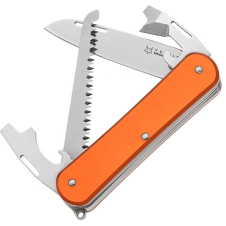 Coltello multiuso Fox Vulpis VP130-S4 alluminio arancione