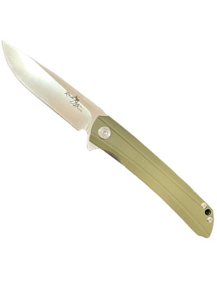 Coltello chiudibile da tasca tascabile Red Deer Feather Knife green cm 10