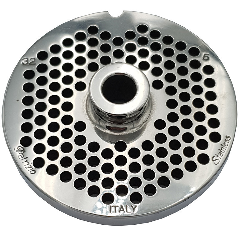 Piastra tritacarne Patrizio acciaio inox modello 32 foro 5