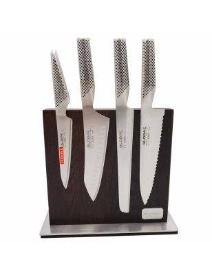 Ceppo magnetico completo di 4 coltelli Global