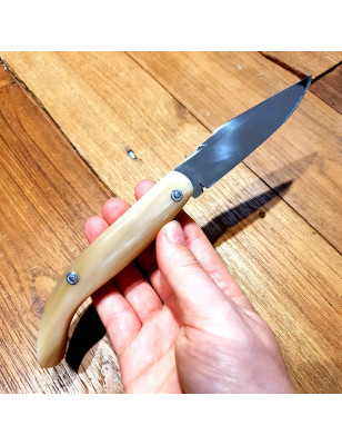 Coltello chiudibile Gobbo Guardiagrele Nino corno di bue cm 20 retro