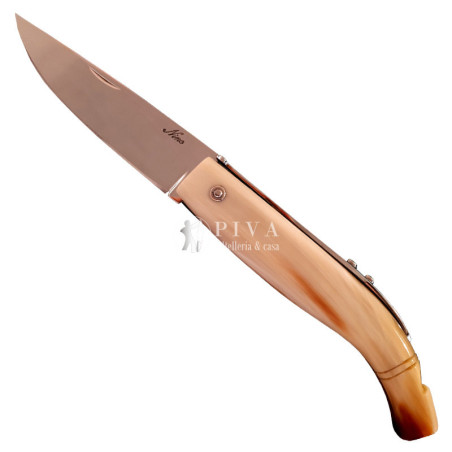 Coltello chiudibile Pescatore Nino corno di bue 19 cm