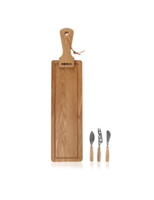 Set 3 coltelli formaggio Boska Friends con tagliere. Idea regalo per ogni occasione