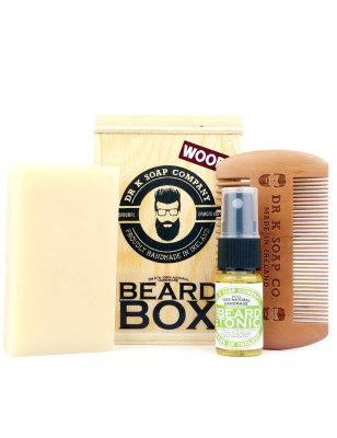 Kit da barba aroma bosco Dr. K in Box di legno