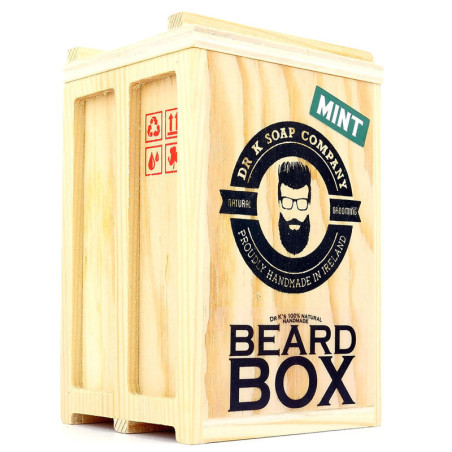 Kit da barba aroma menta Dr. K in Box di legno