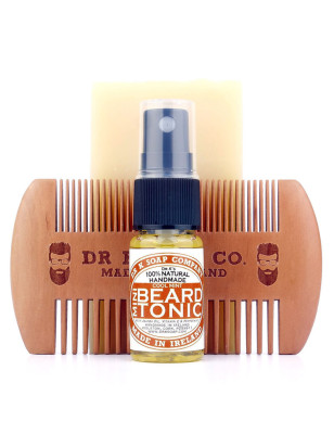 Kit da barba aroma menta Dr. K in Box di legno