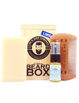 Kit da barba aroma lime Dr. K in Box di legno