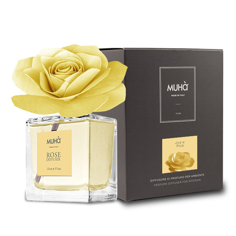 MUHA' Profumatore D'ambiente Rosa Diffuser Fiori di Cotone - 50ml