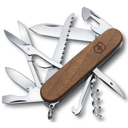 coltello multiuso originale svizzero con manico in legno