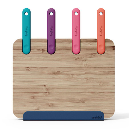 Block Chopping Station Trebonn Set 4 coltelli con supporto e tagliere