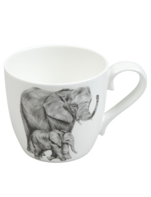 Tazza Konitz Amazing Animals elefanti in bone china