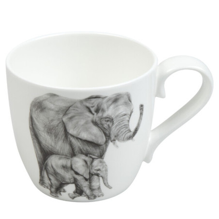 Tazza Konitz Amazing Animals elefanti in bone china