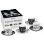 Tazza caffè Espresso Konitz con piattino in confezione da 4 pezzi