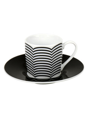 tazzina caffè bianca e nera