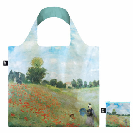 Borsa per spesa riciclata Loqi Bag I Papaveri di Claude Monet