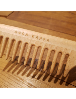 Pettine a denti radi Acca Kappa Natura in legno di faggio