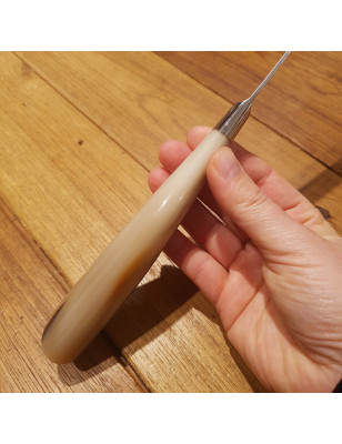 Coltello affettare prosciutto l'Artigiano Scarperia corno di Bue 27 cm