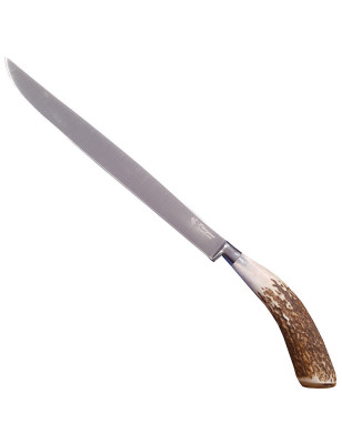 Coltello affettare arrosto l'Artigiano Scarperia corno di Cervo 24 cm