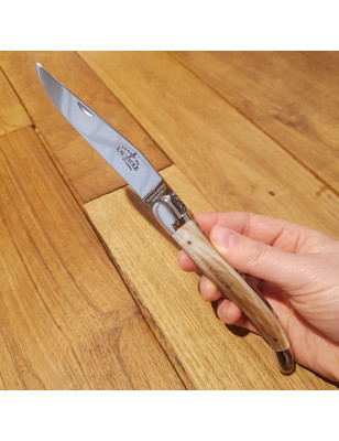 Coltello tasca Forge de Laguiole Edition corno di Bue chiaro
