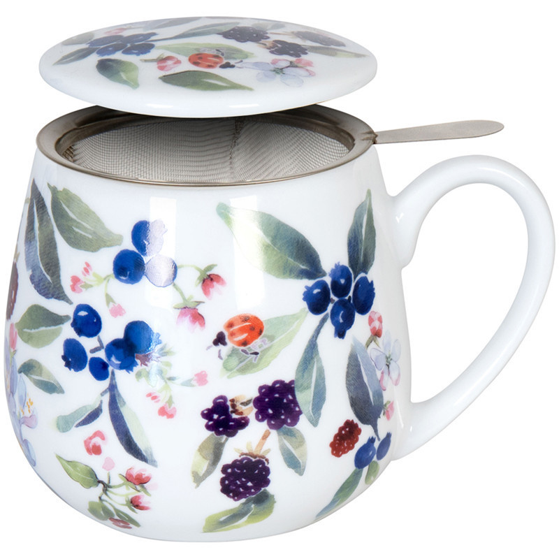 Tazza tè con coperchio e filtro Konitz Bacca di tè fruttato 420 ml
