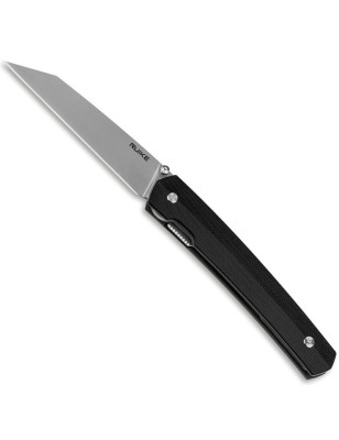 coltello da tasca con manico in G10 nero e clip posteriore