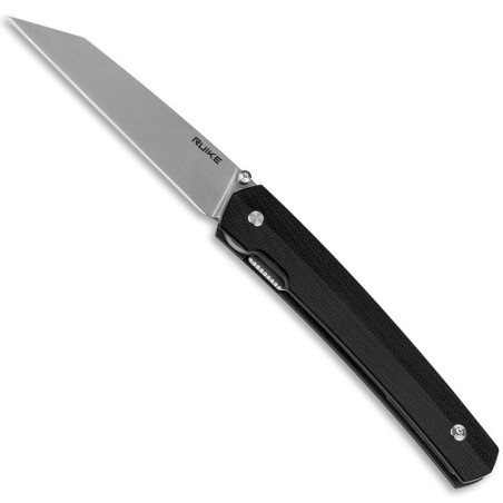 coltello da tasca con manico in G10 nero e clip posteriore